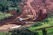 Acessos ao novo Fórum começam a ser asfaltados. Foto: Enerson Cleiton