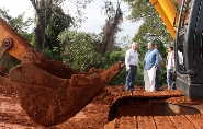 Acessos ao novo Fórum começam a ser asfaltados. Foto: Enerson Cleiton